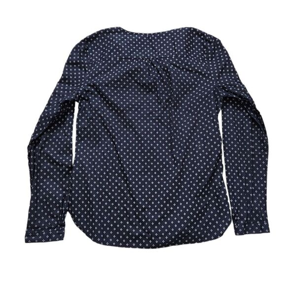 L.l.Bean Popover Button Navy Shirt - Picture 2 of 6